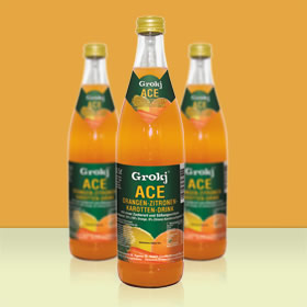 Grokj ACE Orangen-Zitronen-Karotten-Drink
